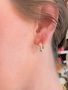 Emmy Small Flat Hoop Earrings - Swoon Boutique New Orleans