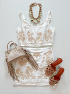 Enid Embroidered Mini Skirt - Swoon Boutique New Orleans
