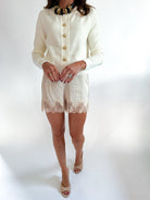 Ennis Satin Lace Pullon Shorts - Swoon Boutique New Orleans