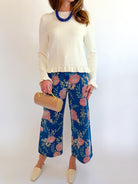 Essential Ruffle Trim Sweater - Swoon Boutique New Orleans