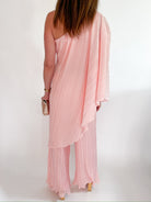 Ethereal Pleated Two Piece Pant Set - Swoon Boutique New Orleans