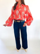 Ezra Paisley Blouse - Swoon Boutique New Orleans