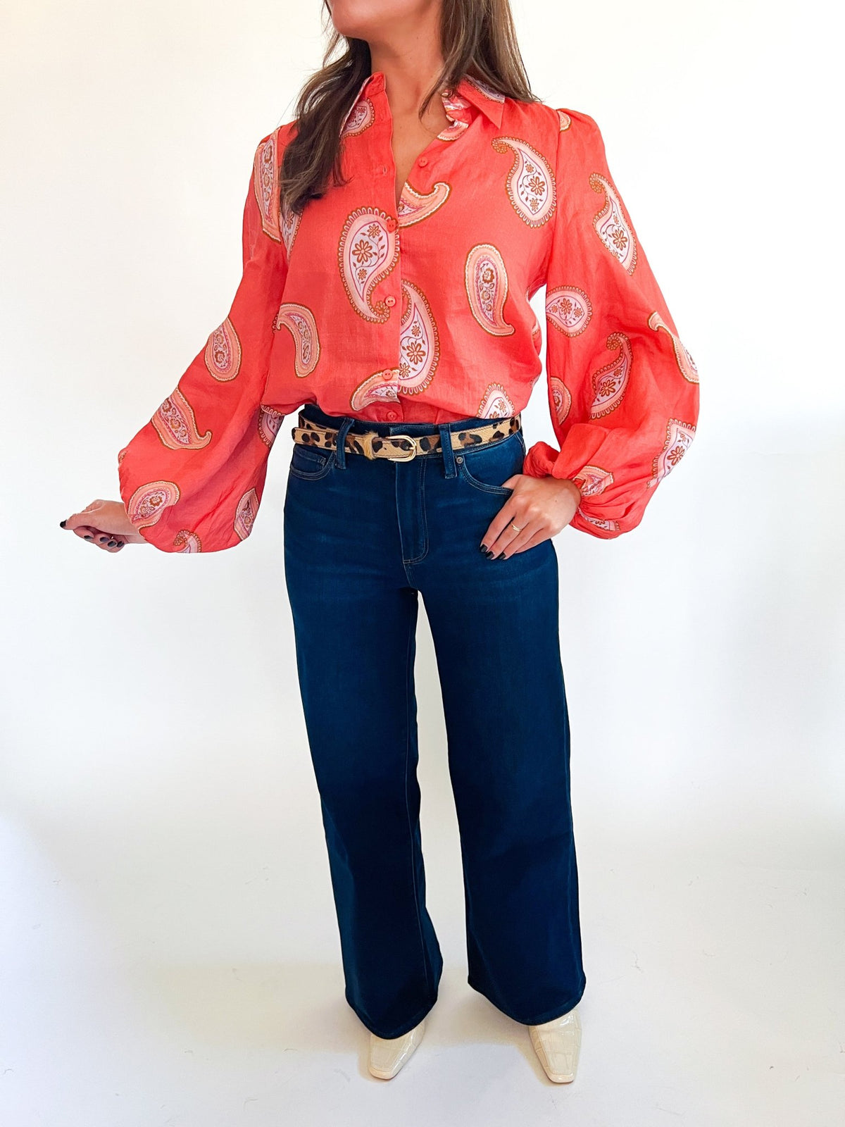 Ezra Paisley Blouse - Swoon Boutique New Orleans