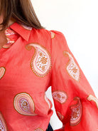 Ezra Paisley Blouse - Swoon Boutique New Orleans