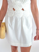 Faith Crochet Detail Mini Skirt - Swoon Boutique New Orleans