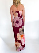 Fall Floral Strapless Dress - Swoon Boutique New Orleans