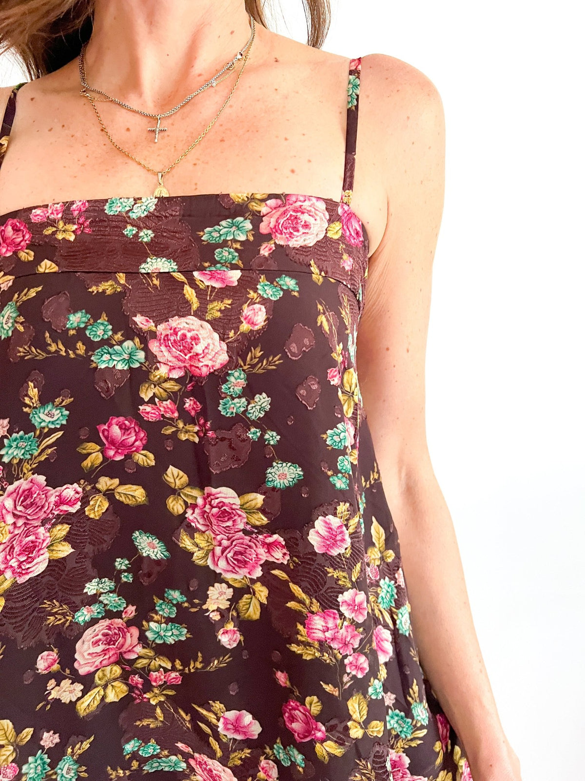 Fleuris Trapeze Mini Dress - Swoon Boutique New Orleans