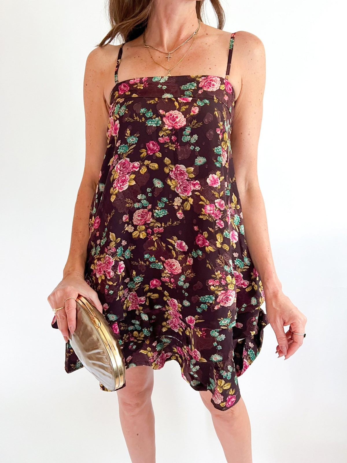 Fleuris Trapeze Mini Dress - Swoon Boutique New Orleans