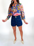 Floral Bloom Peasant Top - Swoon Boutique New Orleans
