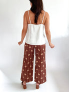 Floral Chain Wide Leg Pants - Swoon Boutique New Orleans