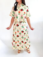 Floral Midi Skirt - Swoon Boutique New Orleans