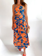 Floral Print Crop Top and Matching Skirt - Swoon Boutique New Orleans