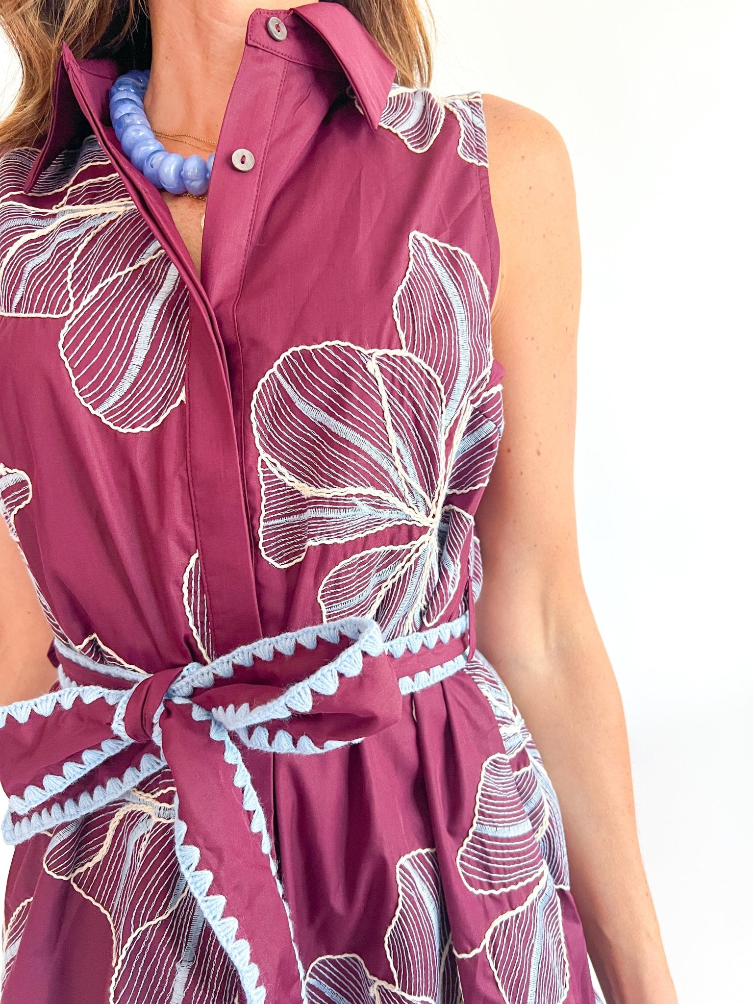 Floral Print Sleeveless Mini Dress - Swoon Boutique New Orleans