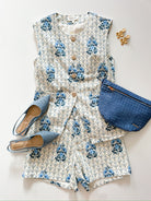Floral Print Sleeveless Top & Short Set - Swoon Boutique New Orleans