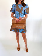 Floral Puff Sleeve Mini Dress - Swoon Boutique New Orleans