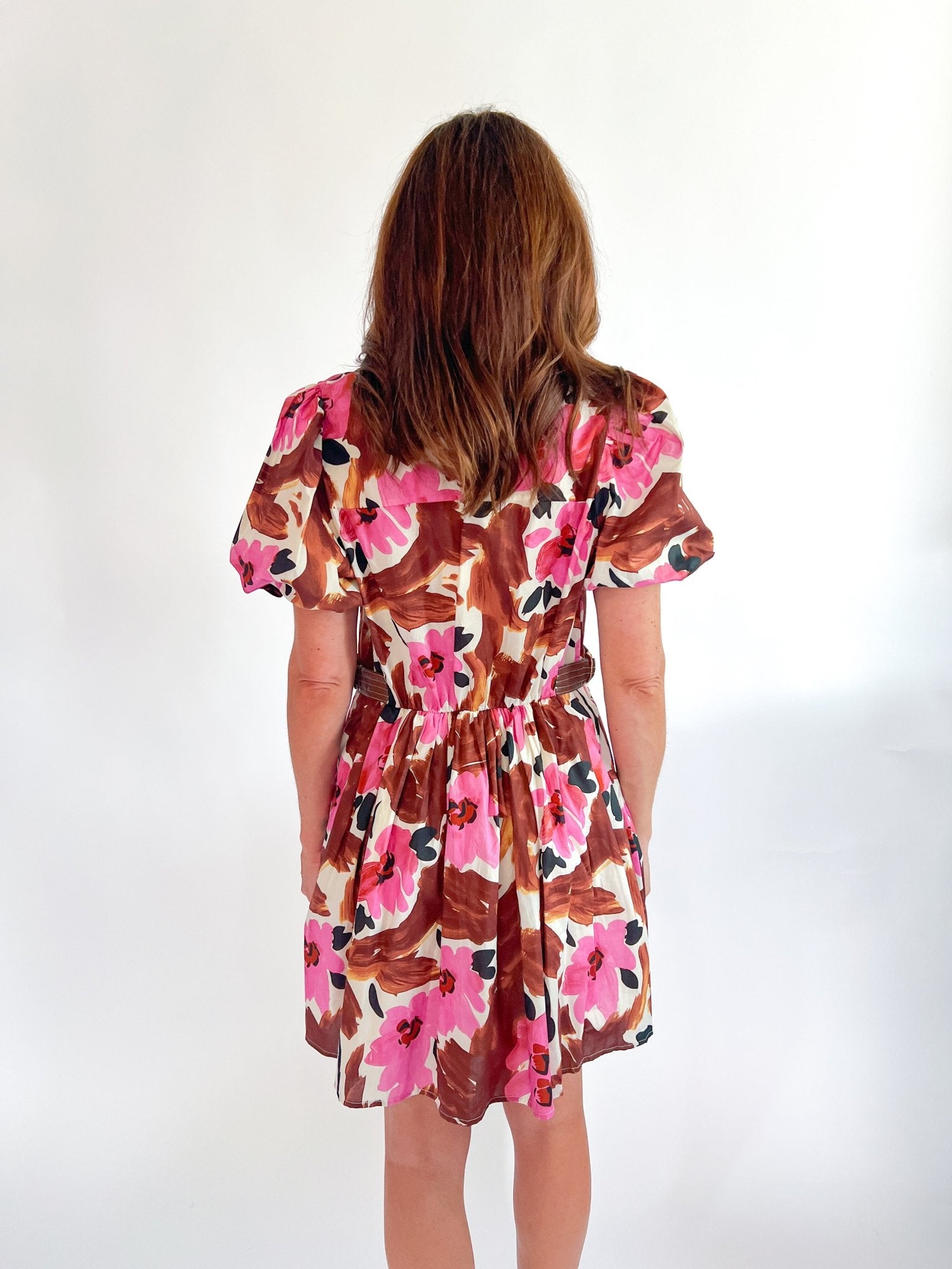 Floral Puff Sleeve Mini Dress - Swoon Boutique New Orleans