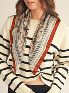 Flower Paisley Chain Print Scarf - Swoon Boutique New Orleans