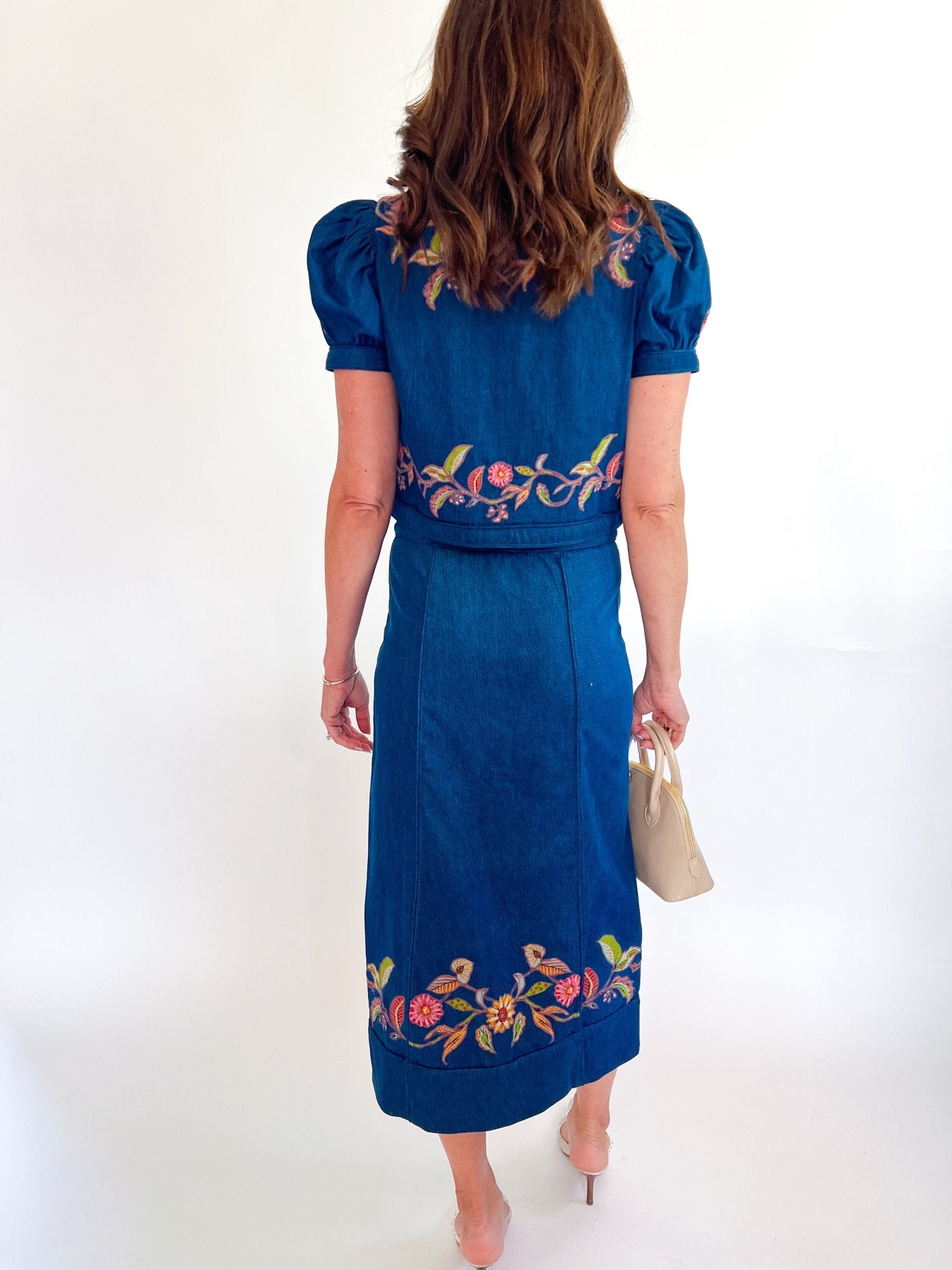 Frannie Denim Skirt - Swoon Boutique New Orleans