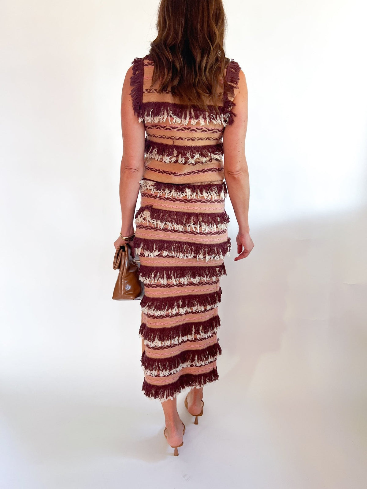 Fringe Colorblock Skirt Set - Swoon Boutique New Orleans
