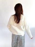 Fringe Cropped Button Down Jacket - Swoon Boutique New Orleans
