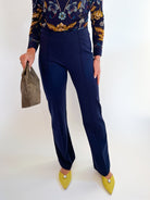 Front Seaming Ponte Knit Pant - Swoon Boutique New Orleans