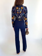 Front Seaming Ponte Knit Pant - Swoon Boutique New Orleans
