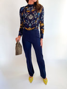 Front Seaming Ponte Knit Pant - Swoon Boutique New Orleans