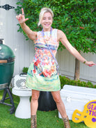 Game Day Football Mural Dress - Swoon Boutique New Orleans