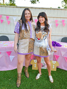 Gameday Sequin Tiger Short Sleeve Top - Swoon Boutique New Orleans