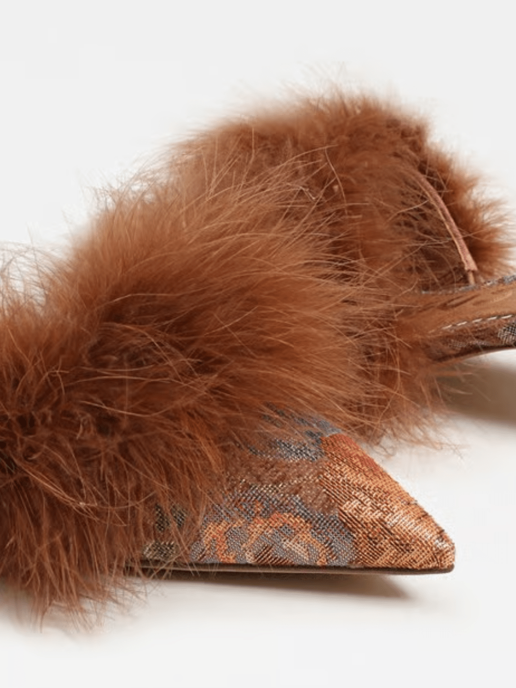 Gemma Fluff Kitten Heel Mule - Swoon Boutique New Orleans