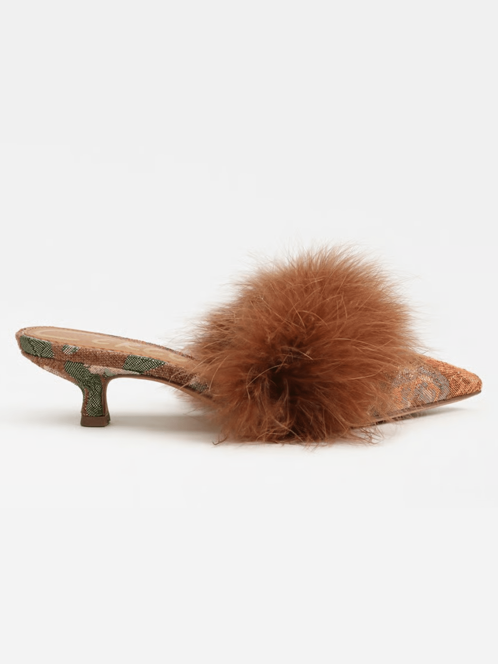 Gemma Fluff Kitten Heel Mule - Swoon Boutique New Orleans
