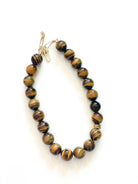 Gemma Tiger Eye Bead Necklace - Swoon Boutique New Orleans