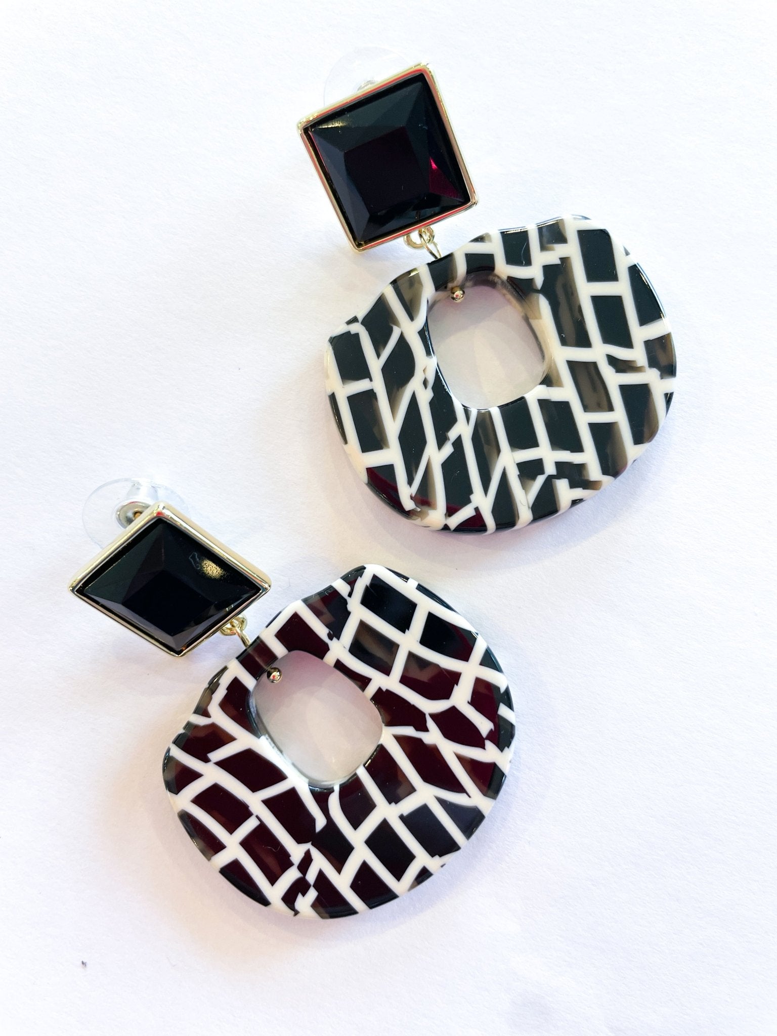 Geometric Drop Earring - Swoon Boutique New Orleans