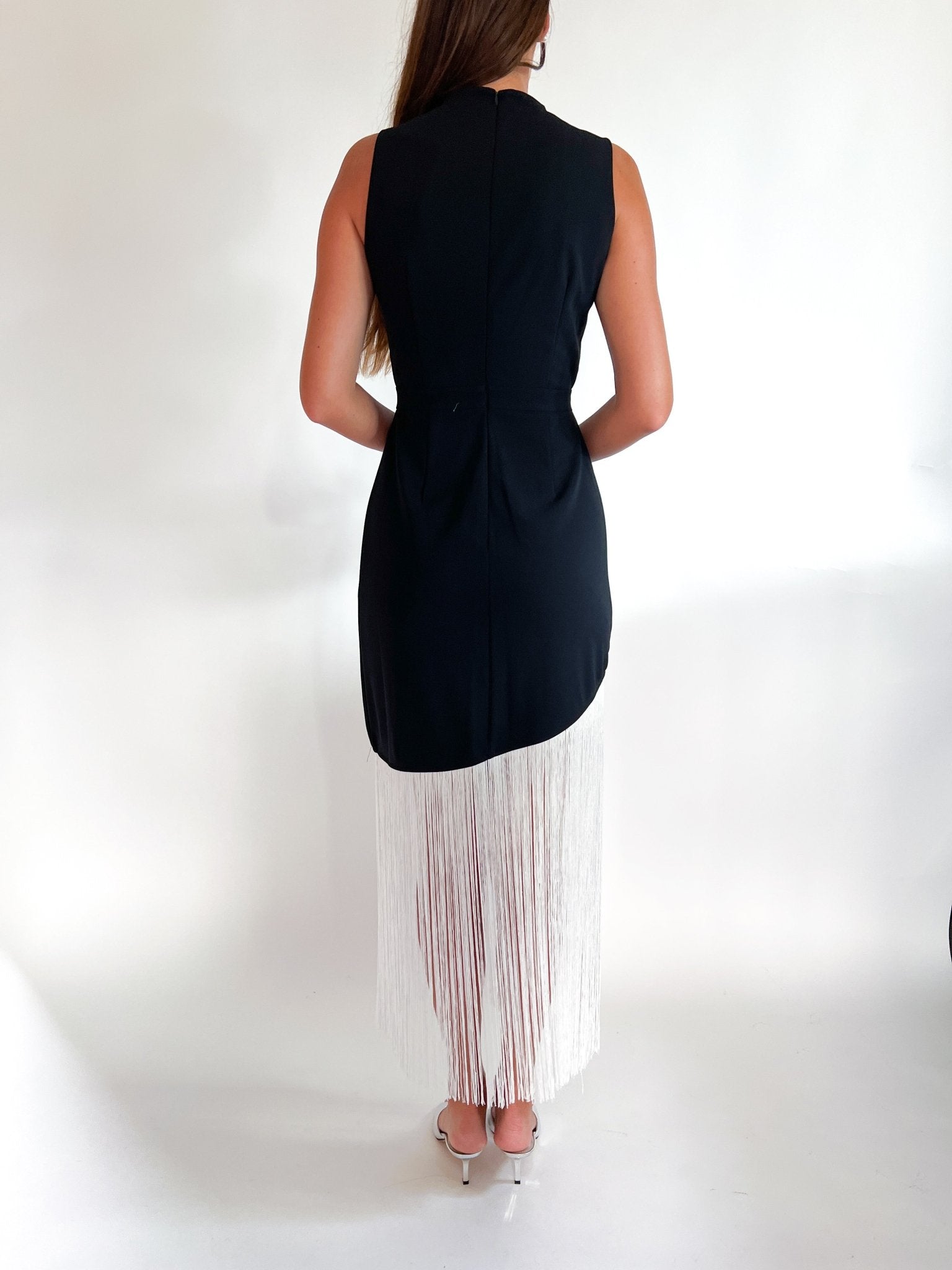 Gigi Fringe Sleeveless Maxi Dress - Swoon Boutique New Orleans