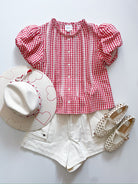 Gingham Arden Shirt - Swoon Boutique New Orleans