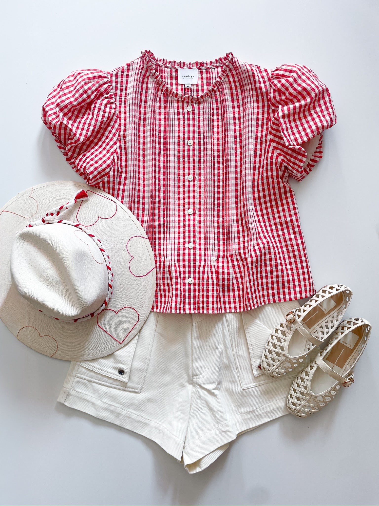 Gingham Arden Shirt - Swoon Boutique New Orleans