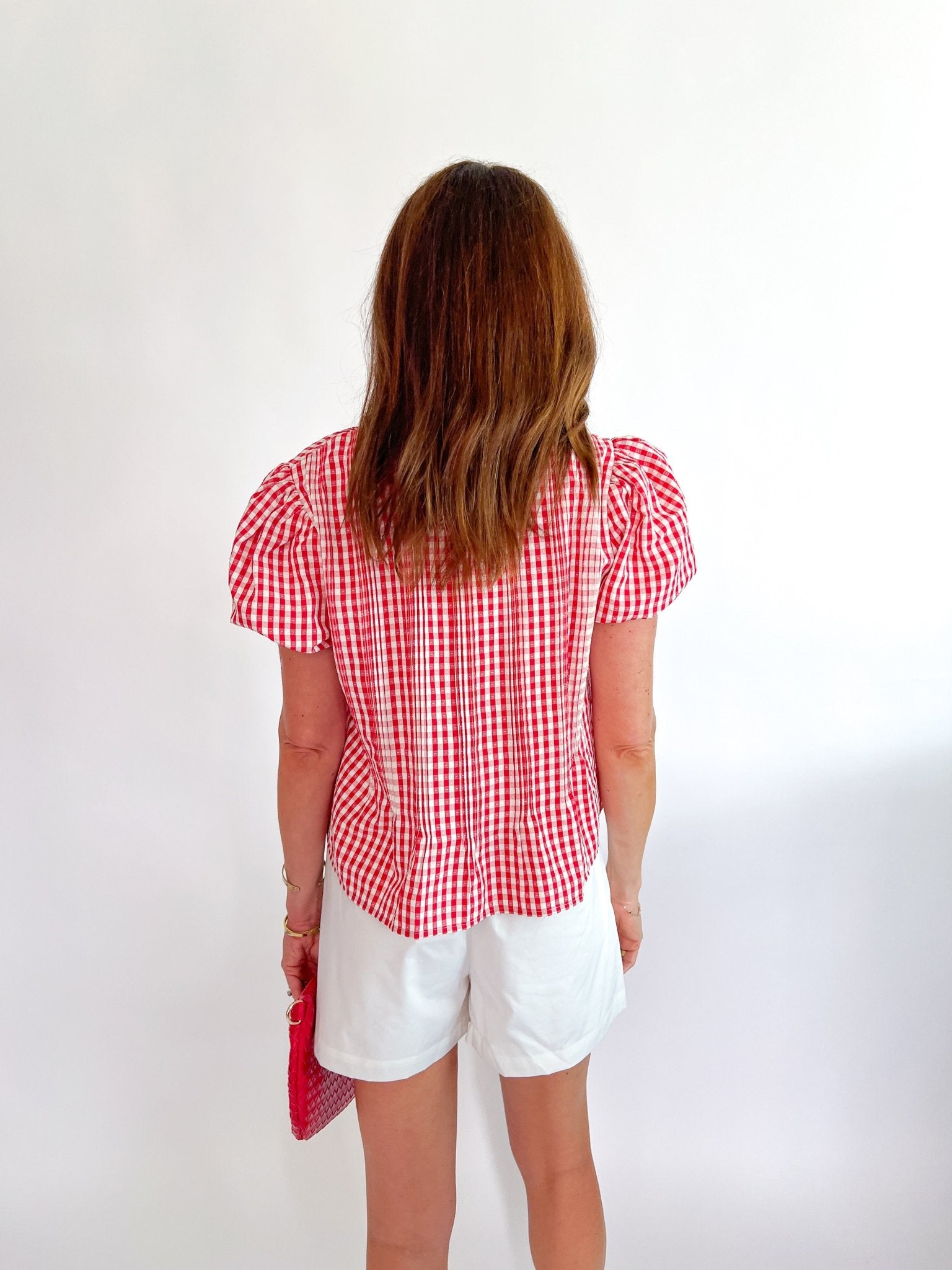 Gingham Arden Shirt - Swoon Boutique New Orleans