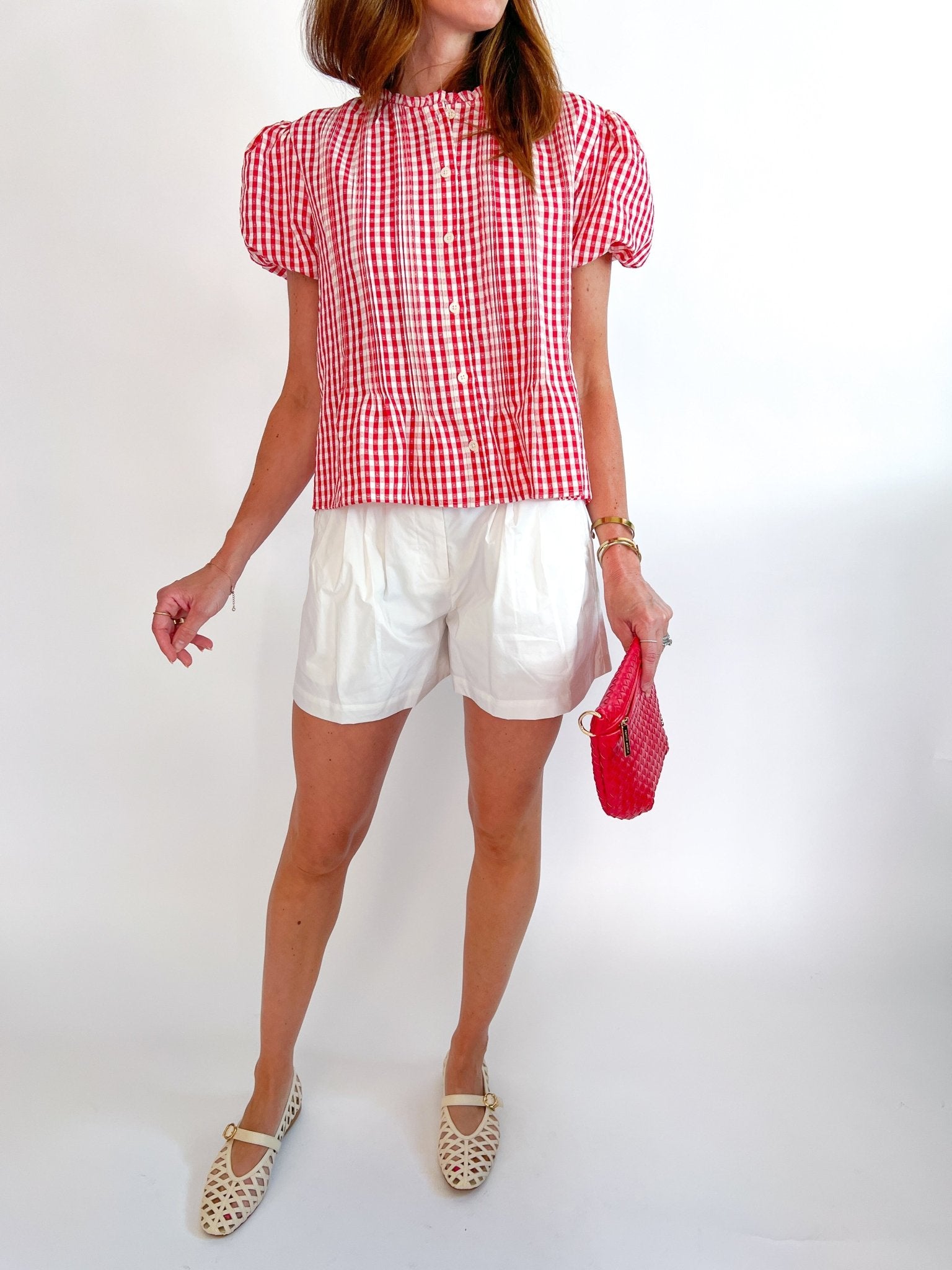 Gingham Arden Shirt - Swoon Boutique New Orleans