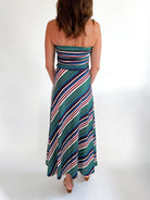 Gloria Stripe Midi Dress - Swoon Boutique New Orleans