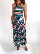 Gloria Stripe Midi Dress - Swoon Boutique New Orleans