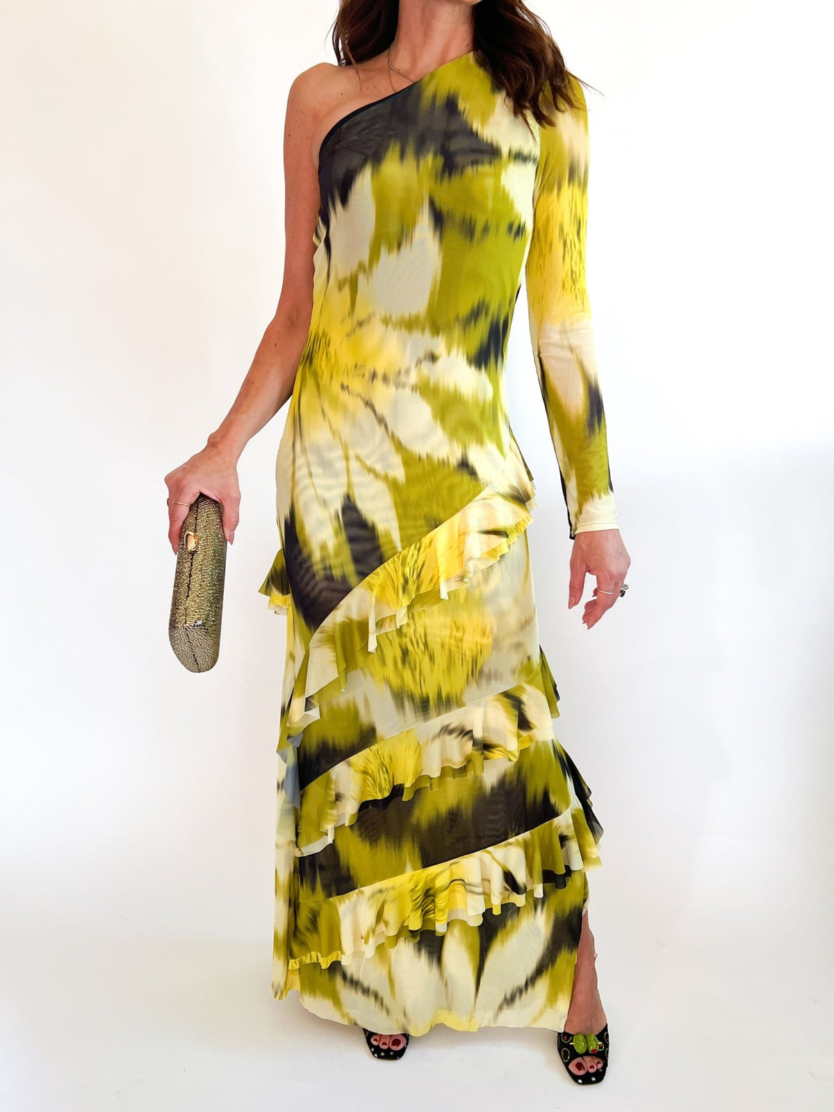 Glowvine One Shoulder Maxi Dress - Swoon Boutique New Orleans