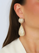 Gold Celeste Drop Earrings - Swoon Boutique New Orleans