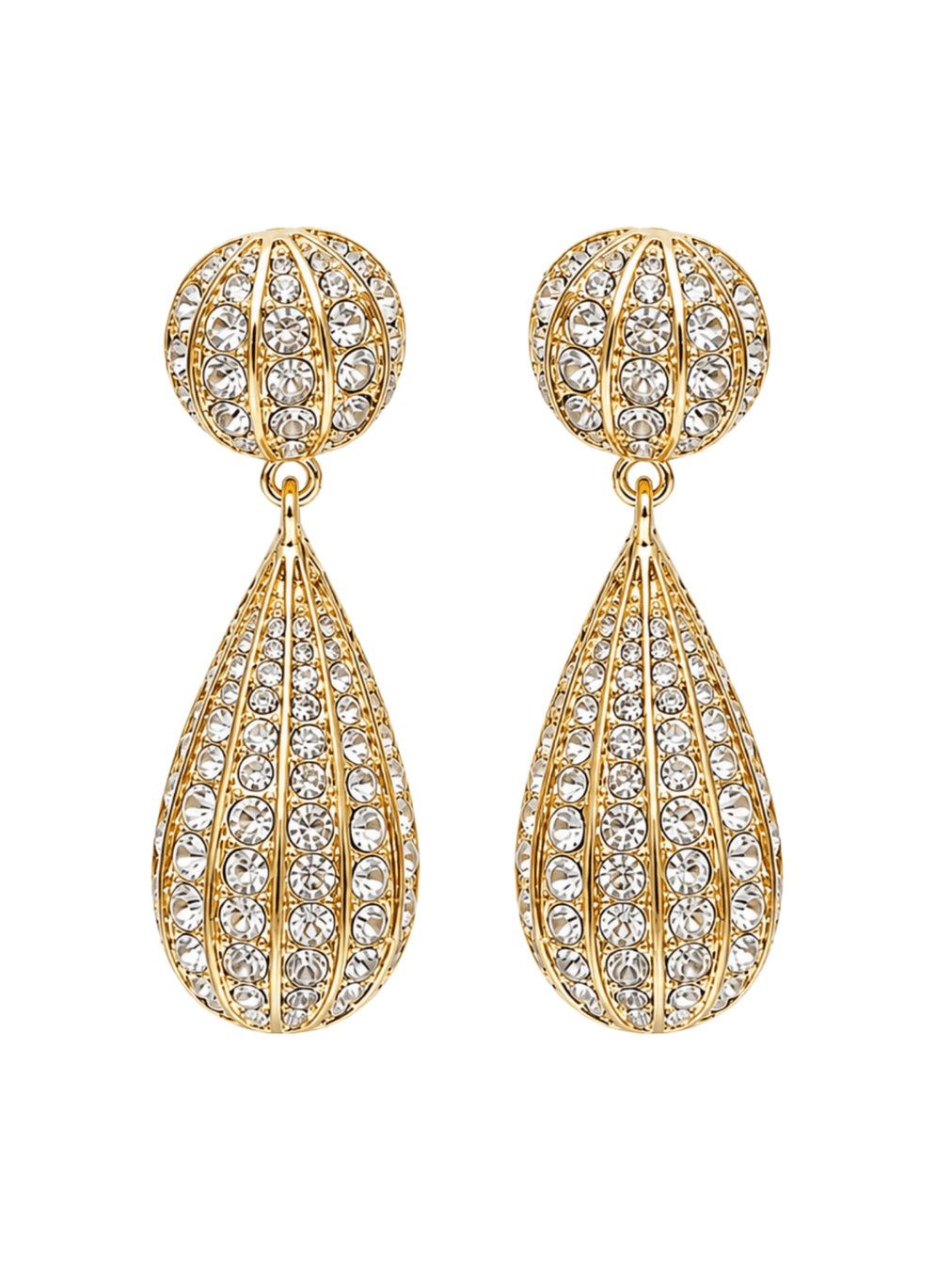 Gold Celeste Drop Earrings - Swoon Boutique New Orleans