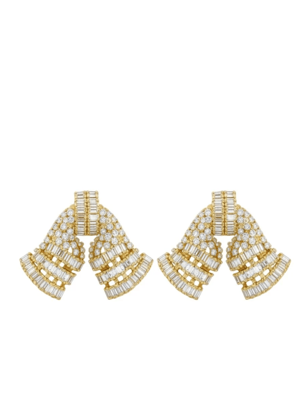 Gold Fete Bow Earrings - Swoon Boutique New Orleans