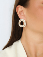 Gold Infinity Halo Earrings - Swoon Boutique New Orleans