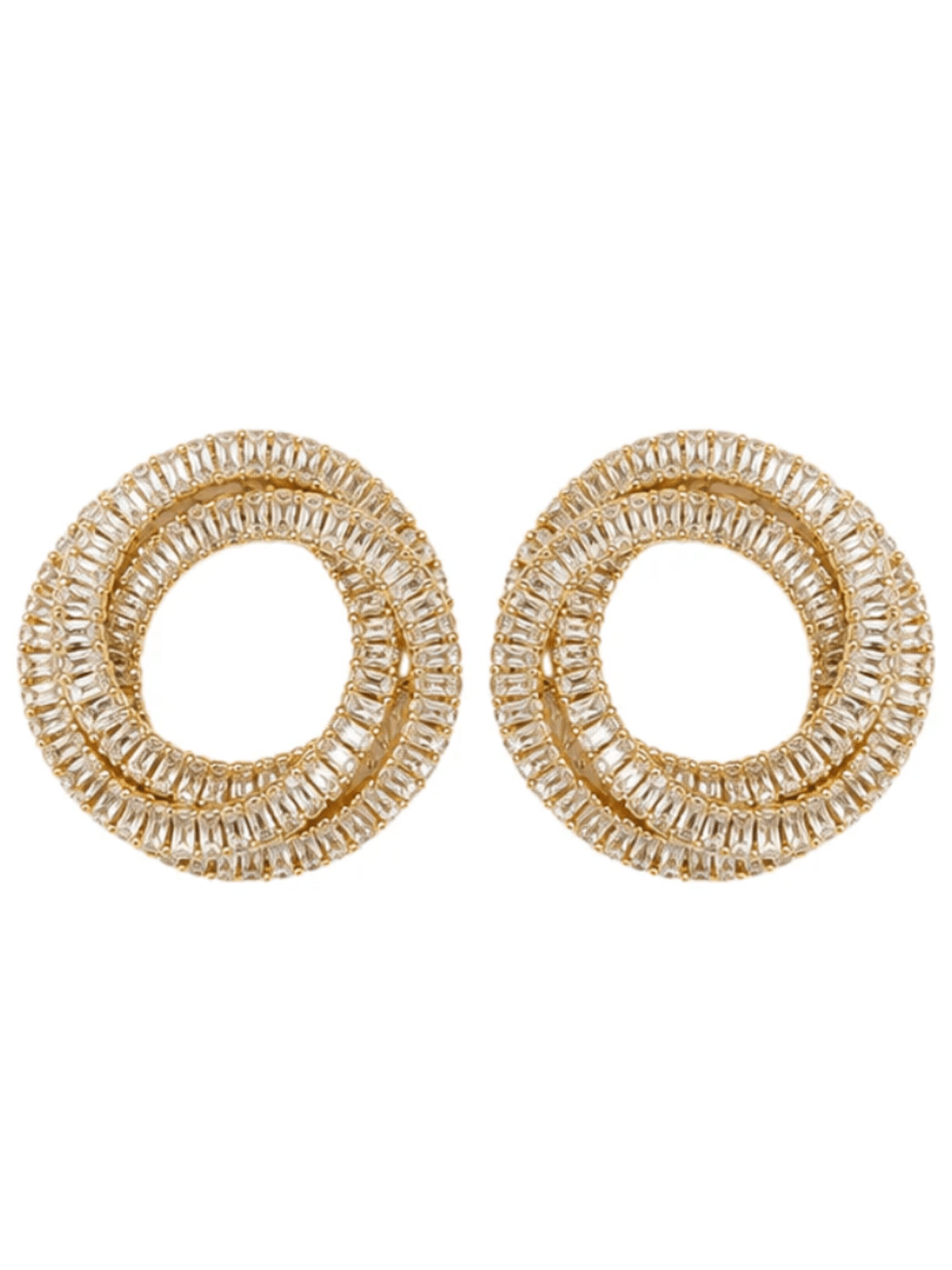 Gold Infinity Halo Earrings - Swoon Boutique New Orleans