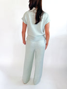 Gracee Mint Green V Neck Tank - Swoon Boutique New Orleans
