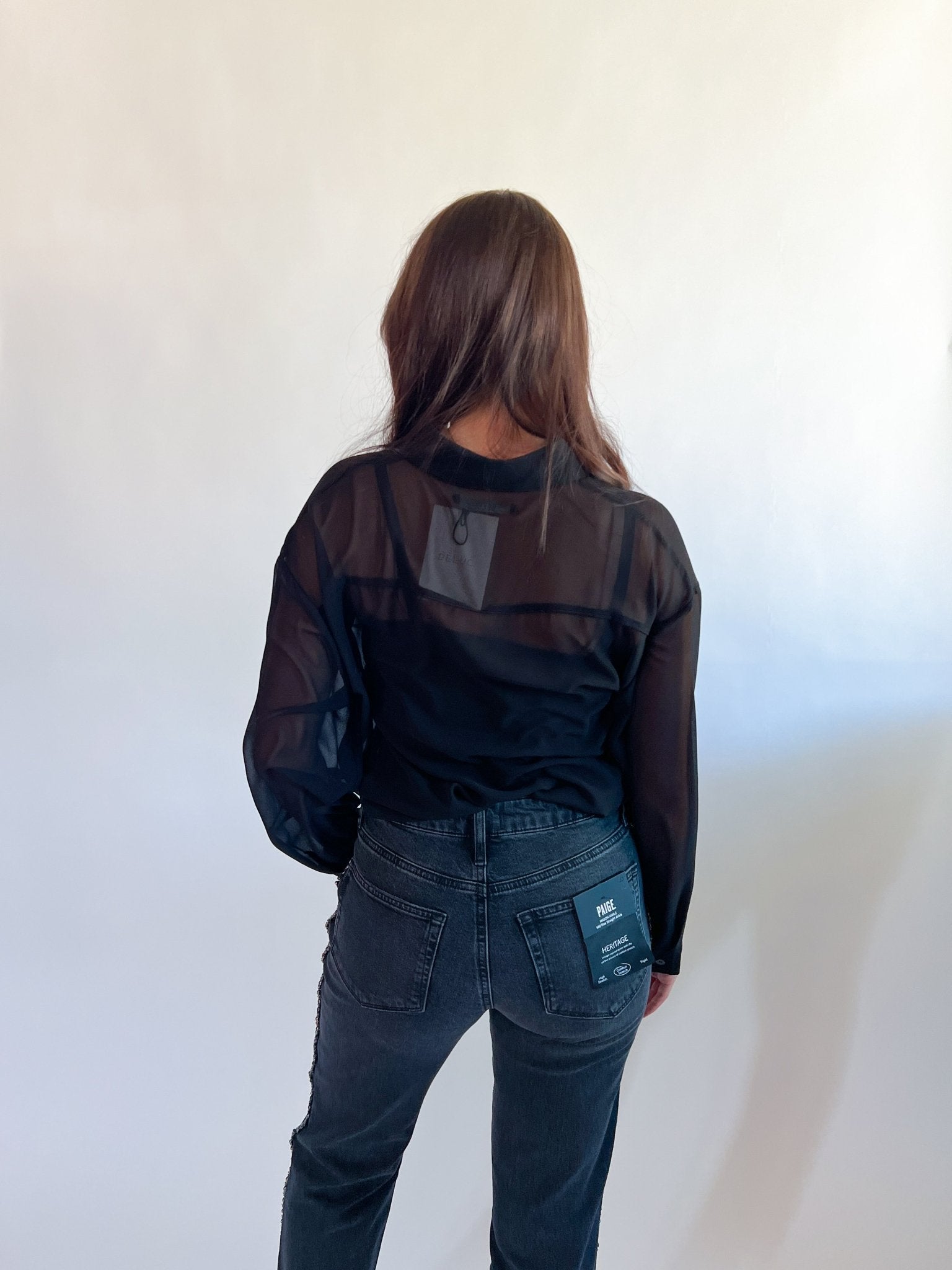 Grayson Sheer Shirt - Swoon Boutique New Orleans