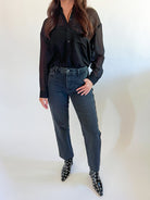Grayson Sheer Shirt - Swoon Boutique New Orleans