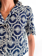 Harper Scallop Lace Blouse - Swoon Boutique New Orleans